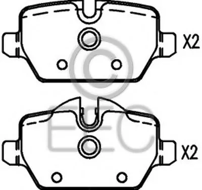 Комплект тормозных колодок, дисковый тормоз EEC купить