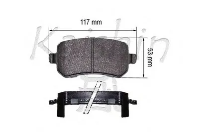 Комплект тормозных колодок, дисковый тормоз KAISHIN купить