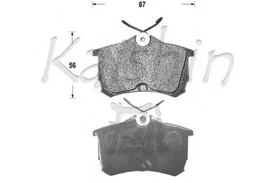 Комплект тормозных колодок, дисковый тормоз KAISHIN купить