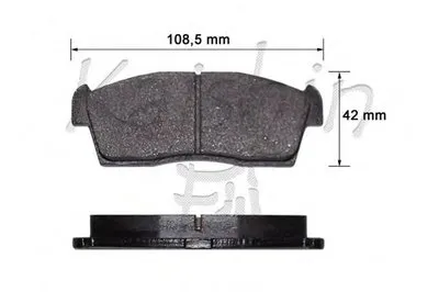 Комплект тормозных колодок, дисковый тормоз KAISHIN купить