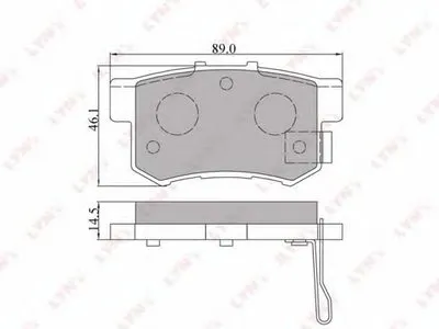 Комплект тормозных колодок, дисковый тормоз LYNXauto купить