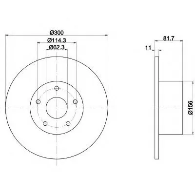 Тормозной диск HELLA купить