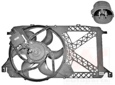 Вентилятор, охлаждение двигателя VAN WEZEL купить