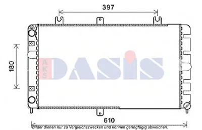 Радиатор, охлаждение двигателя AKS DASIS купить
