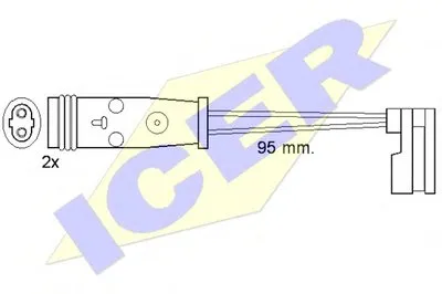 Сигнализатор, износ тормозных колодок ICER купить