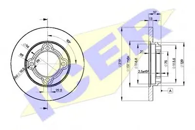 Тормозной диск ICER купить