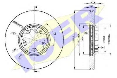 Тормозной диск ICER купить
