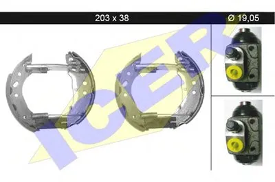 Комплект тормозных колодок ICER купить