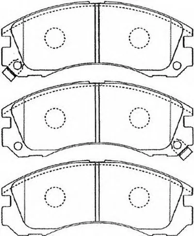 Комплект тормозных колодок, дисковый тормоз Premium Advics AISIN купить