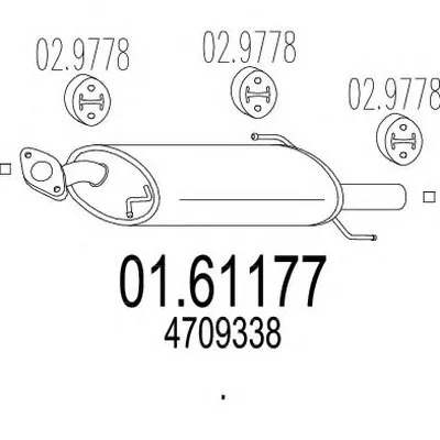 Глушитель выхлопных газов конечный MTS купить