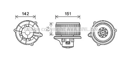 Электродвигатель, вентиляция салона AVA QUALITY COOLING купить