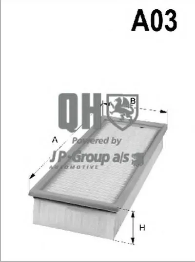 Воздушный фильтр QH JP GROUP купить