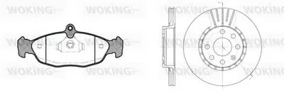 Комплект тормозов, дисковый тормозной механизм WOKING купить