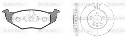 Комплект тормозов, дисковый тормозной механизм WOKING купить