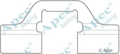 Комплектующие, тормозные колодки APEC braking купить