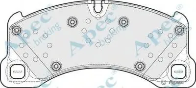 Комплект тормозных колодок, дисковый тормоз APEC braking купить