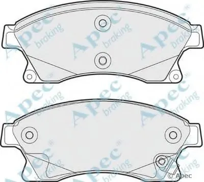 Комплект тормозных колодок, дисковый тормоз APEC braking купить