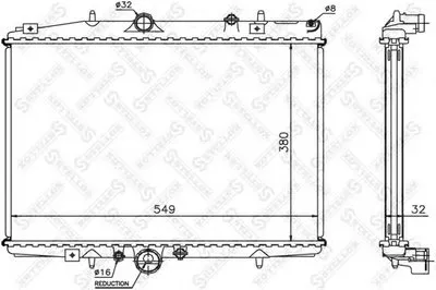 Радиатор, охлаждение двигателя STELLOX купить