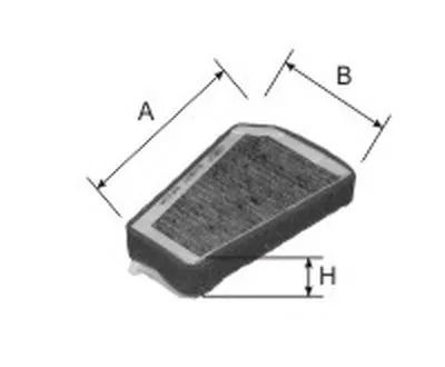 Фильтр, воздух во внутренном пространстве Cabin filter (Charcoal) for ZAZ/CHEVROLET/DAEWOO GOODWILL купить