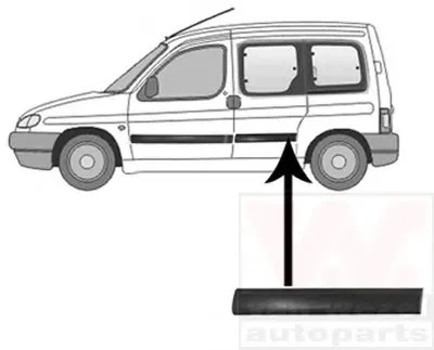 Облицовка / защитная накладка, дверь VAN WEZEL купить