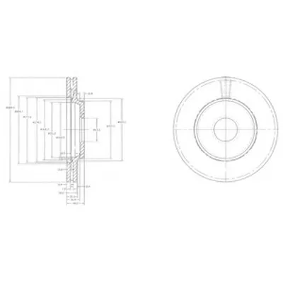 Тормозной диск DELPHI купить