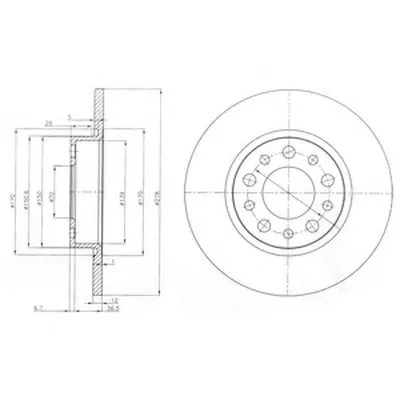 Тормозной диск DELPHI купить