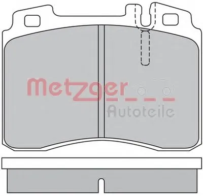 Комплект тормозных колодок, дисковый тормоз METZGER купить