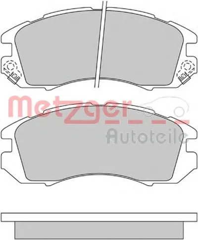 Комплект тормозных колодок, дисковый тормоз METZGER купить