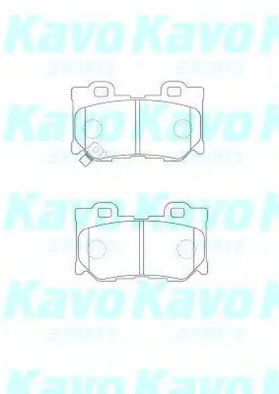 Комплект тормозных колодок, дисковый тормоз MK KASHIYAMA KAVO PARTS купить