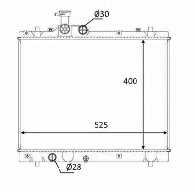 Радиатор, охлаждение двигателя NRF купить