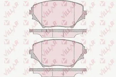Комплект тормозных колодок, дисковый тормоз VILLAR купить