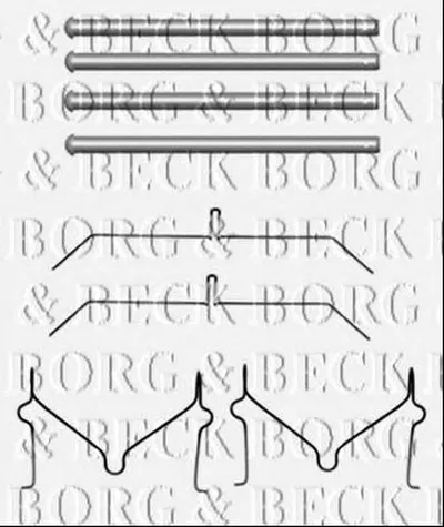 Комплектующие, колодки дискового тормоза BORG & BECK купить