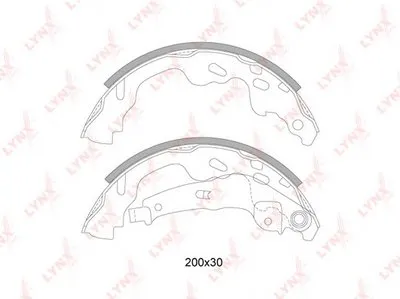 Комплект тормозных колодок LYNXauto купить