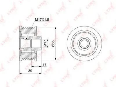 Механизм свободного хода генератора LYNXauto купить