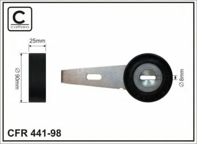 Натяжитель ремня, клиновой зубча CAFFARO купить