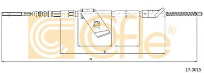 Трос, стояночная тормозная система COFLE купить