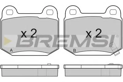 Комплект тормозных колодок, дисковый тормоз BREMSI купить