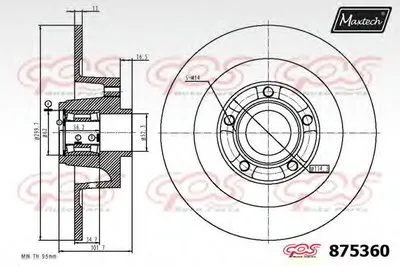 Тормозной диск R+ (Regular Plus) MAXTECH купить
