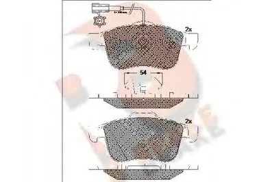 Комплект тормозных колодок, дисковый тормоз R BRAKE купить
