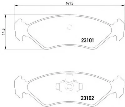 Комплект тормозных колодок, дисковый тормоз HELLA купить