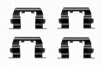Комплектующие, колодки дискового тормоза HELLA купить