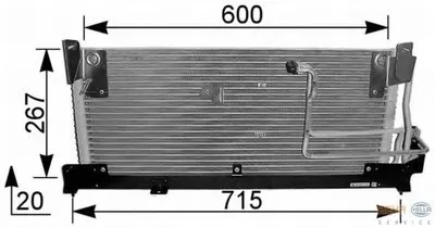 Конденсатор, кондиционер BEHR HELLA SERVICE HELLA купить