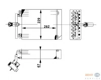 Испаритель, кондиционер BEHR HELLA SERVICE HELLA купить