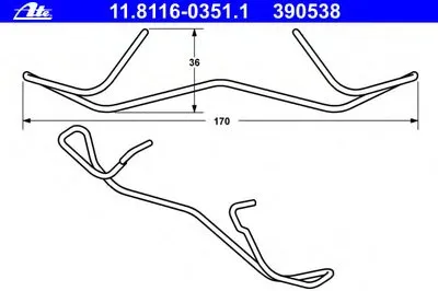 Пружина, тормозной суппорт ATE купить