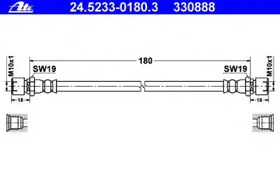 Тормозной шланг ATE купить