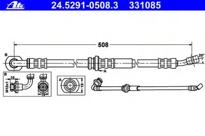 Тормозной шланг ATE купить