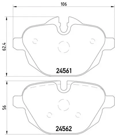 Комплект тормозных колодок, дисковый тормоз HELLA PAGID купить