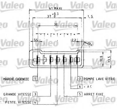Выключатель на колонке рулевого управления VALEO купить