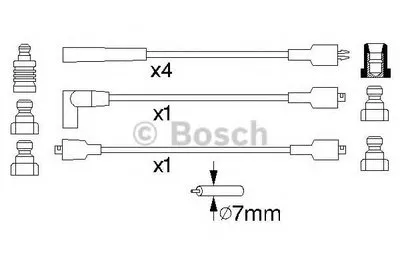 Комплект проводов зажигания BOSCH купить