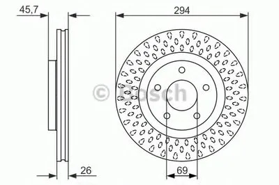 Тормозной диск BOSCH купить